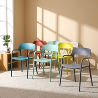 Chaise de salle à manger en plastique en gros, tabouret simple avec dossier, chaise de salle à manger scandinave, chaise à dossier pour la maison, fauteuil épaissi