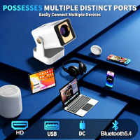 Proyektor LCD Pintar Android Mini Native 720P 200 ANSI Lumens Auto Keystone Video 8K Suara HIFI Proyektor Home Theater Portabel