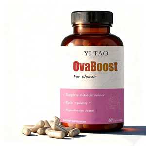 Capsules de soutien à la fertilité féminine - Complément alimentaire naturel à base de plantes pour la santé ovarienne et l'équilibre hormonal, Soutien à la préparation - Product Image 1