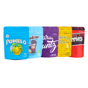 custom biodegradable plastic packaging zipper ziplock bags cannabursts stand up pouch food cosmetic candy smell proof mylar bag