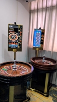 Roue de roulette en bois de luxe professionnelle de 18 pouces de diamètre pour jeu de table de casino pour adultes