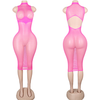 Combinaisons de strip-teaseuse, tenues de danse exotique sexy, robes de strip-teaseuse pour serveuses de bouteilles, tenues de scène personnalisées en maille pour club