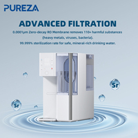 PUREZA Distributeur d'eau électrique tout-en-un à osmose inverse pour comptoir, offrant une eau potable chaude et froide instantanée pour la maison