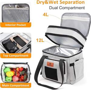 Échantillon gratuit de vin 840D, logo personnalisé en couleur, glacière de randonnée en TPU, glacière portable souple à parois isolées avec glacière en TPU - Product Image 5