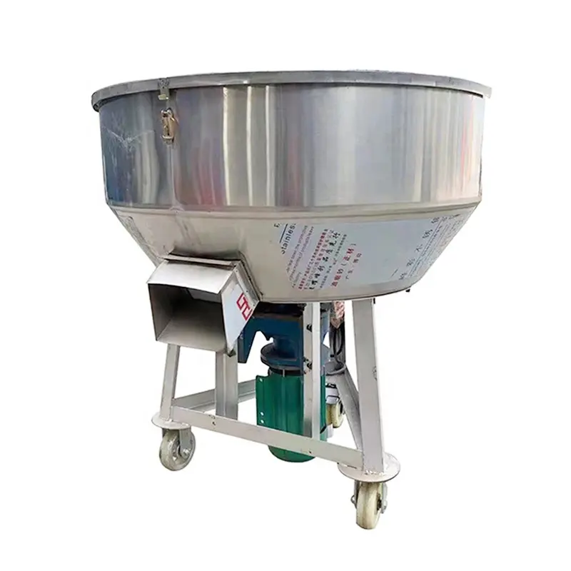 Stainless steel animal feed seed pesticides blender automatic chicken feed pellet granule mixing machine vertical mixer