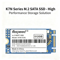 قرص صلب داخلي FASPEED فائق الاستقرار بتقنية 3D NAND TLC وواجهة SATA III |   M.2 2242 |   128 جيجابايت - 512 جيجابايت |   سرعة قراءة 550 ميجابايت/ثانية / سرعة كتابة 420 ميجابايت/ثانية |   ضمان لمدة 3 سنوات |