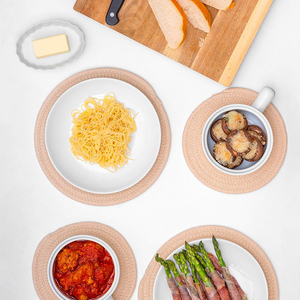 Napperon de table à manger en coton élégant de luxe en rotin imprimé marron lavable pour mariage 100 pièces avec 10 pièces par poly sac - Product Image 2