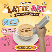 Imprimante alimentaire pour café, machine à café pour l'art latte, thé au lait, bière, guinness, machine d'impression de mousse de café, vente en gros