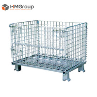 Cage à palettes en treillis métallique soudé, pliable, en acier galvanisé, sur mesure