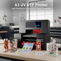 Imprimante UV DTF Refinecolor commerciale double XP600 pour impression directe sur film, film transparent, étiquettes, logos