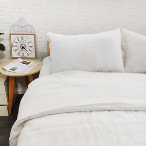 <strong>White</strong> Linen for Promotion Online <strong>Fitted</strong> Bedding Set Duvet Cover Bed <strong>Sheets</strong> French Linen Bedding - Product Image 5