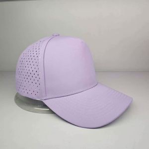 Casquettes 5 panneaux en gros avec logo personnalisé, casquette de golf perforée imperméable, casquette de baseball imperméable avec logo PVC personnalisé - Product Image 4