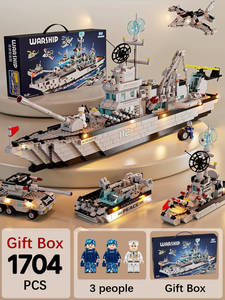 Ensemble de blocs de construction de grands navires océaniques - <span class=keywords><strong>Jouet</strong></span> de puzzle d'artisanat maritime détaillé pour l'assemblage créatif des enfants - Product Image 4