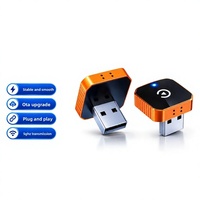 2026 Newest Orange Wireless CarPlay Adapter 2 in 1 Wired to Wireless Android Auto Dongle Plug and <strong>Play</strong> for OEM Wired <strong>Cars</strong> Box