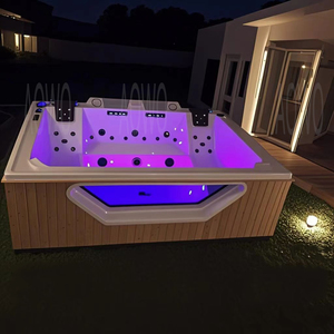 Termoformato Jacuzzsis Infinito Spa Hot Tube Jacuzziss Câmara de crioterapia ao ar livre Tina Piscinas Natação Exterior - Product Image 1