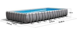 <span class=keywords><strong>Piscine</strong></span> hors sol rectangulaire <span class=keywords><strong>Intex</strong></span> 26374 Ultra Frame, gonflable, noire, avec couverture de <span class=keywords><strong>piscine</strong></span> et accessoires - Product Image 4