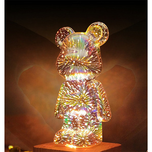 Ammy Regalo del Día de San Valentín Luz LED oso de peluche con caja de regalo Oso de <span class=keywords><strong>abrazo</strong></span> colorido con corazón Osos brillantes LED - Product Image 6