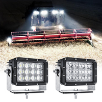 Lámpara de Trabajo LED Cuadrada para Exteriores de 9 Pulgadas, IP68, Súper Potente, para Minería, Lámpara Auxiliar de Alta Resistencia con Haz de Luz Combinado (Spot/Flood), 120W, 6000K, 10927LM