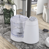 Hachoir électrique haute vitesse 120W Processeur/mélangeur portable pour hacher la viande des aliments pour bébés pour des lames tranchantes Conception facile à nettoyer