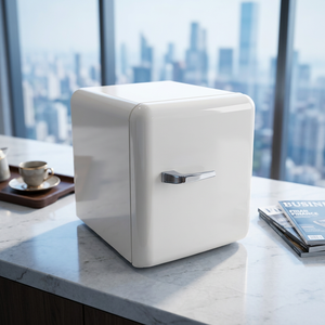 Small Single Door Refrigerator Low Noise Energy Saving Mini Capacity Fridge With <b>Freezer</b> Compartment For Household Travel Hotel - Product Image 1