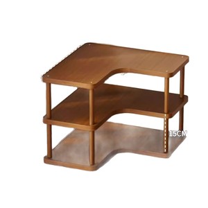 Desktop corner <b>shelf</b> for storing cups, teacups, coffee cups, water cups, and tea sets. Small tabletop cup holder. - Product Image 5