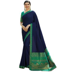 Sari en soie pour femmes indiennes, vêtements de fête de mariage, avec broderie, chemisier au design moderne, lavable, toujours vert - Product Image 3