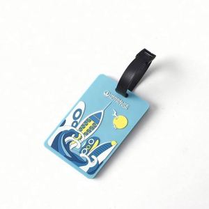 Custom Logo Sublimation <b>Blank</b> Pvc Luggage Tag Strap Plastic Loop - Product Image 6