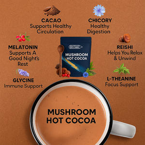 ผงโกโก้ซุปเปอร์ฟู้ดชอกโกแลตสำหรับเห็ดมีคาเฟอีนถุงเก็บความเย็น - Product Image 3