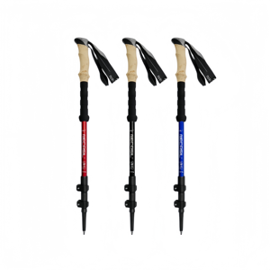 Bâtons de randonnée pliables en aluminium léger avec poignée en EVA pour la randonnée, le camping, l'escalade et la randonnée à dos - Product Image 6