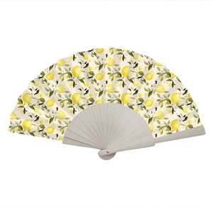 Abanicos Plegables de Bambú Vintage Multicolor, Tallados con Diseño de Corazón y Técnica Pintada, Regalo para Bodas, Fiestas y Cumpleaños - Product Image 2