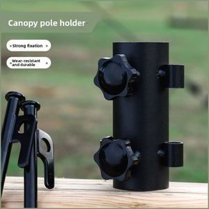 Outdoor Skylight Camping Canopy <b>Pole</b> Holder Beach Fishing Umbrella Base Fixed Ground Nail Accessories Adjustable Summer <b>Tent</b> - Product Image 2
