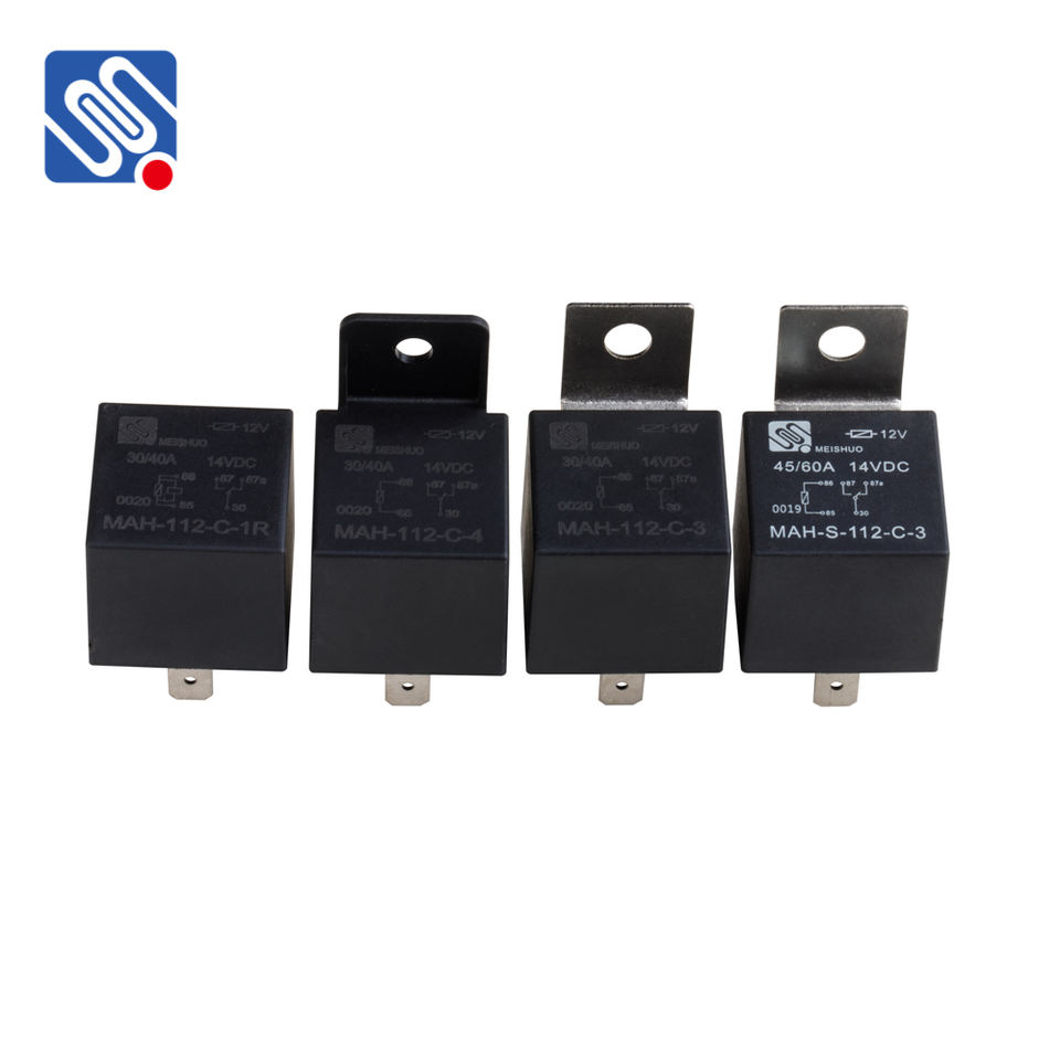 Meishuo MAH 12V 40A SPST 4 Pin New Small Car Relay Model JD1912