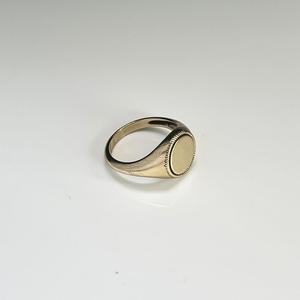 แหวนสัญลักษณ์กลมแบบคลาสสิก925การออกแบบที่ได้แรงบันดาลใจจากเงินสเตอร์ลิง - Product Image 3