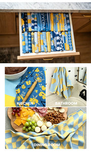Serviette de cuisine en microfibre à motif gaufré avec logo personnalisé, super absorbante, douce, séchage rapide, écologique - Product Image 5