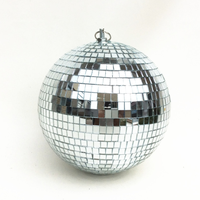 Pendentif réfléchissant laser LK en verre argenté fait main pour décoration de gâteaux, boules décoratives en mousse, Noël, anniversaire - Vente chaude