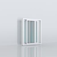Окно раздвижное Hoffen Pro 150x110 см, ПВХ, с сеткой от комаров из стекловолокна, звукоизоляционное, водонепроницаемое, теплоизоляционное, энергосберегающее