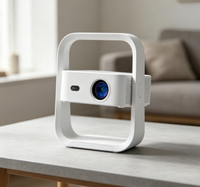 Nouveau projecteur de cinéma maison portable A6 Mini LCD LED 400 ANSI Lumens 1080P avec haut-parleur intégré, prise en charge 3D pour le divertissement à domicile
