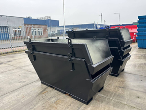 Bac de levage mobile robuste pour la gestion des déchets, des ferrailles et des matériaux lourds, destiné aux machines de traitement des conteneurs de déchets et de ferraille. - Product Image 2