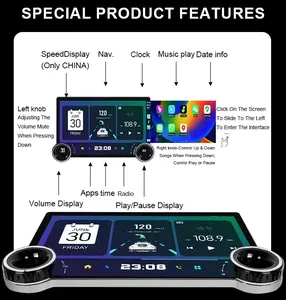 <span class=keywords><strong>Autoradio</strong></span> Android à Double Bouton, Lecteur DVD Voiture 2 Din 10" Écran Android 2K Effet Diamant avec Bluetooth FM, Écran Stéréo pour Voiture - Product Image 2