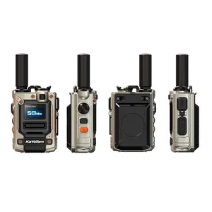 KaYoTom M08 Walkie-Talkie portátil com 5000 km de longa conversa, rádio de rede 4G LTE POC Inclui cartão Sim e rádio walkie