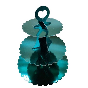 2/4 Tier <b>Paper</b> Cake Stands Wholesale Cardboard Sandwich <b>Cupcake</b> High Tea Takeaway Box Stand - Product Image 4