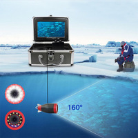 7 pouces Pro professionnel Vision nocturne sous-marine Lcd moniteur profond Marine Fish Finder Sonar avec Double lumières