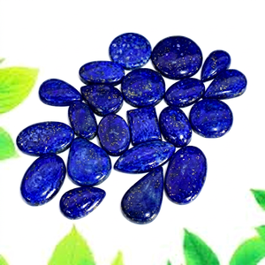 พลอยลาพิส ลาซูลีธรรมชาติเกรดพรีเมียม สีน้ำเงินสวยงาม รูปทรงวงรี สำหรับทำเครื่องประดับ - Product Image 1