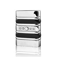 Briquet électronique à induction personnalisé, coupe-vent, flamme rouge, rechargeable au gaz butane, briquet à cigarettes en métal coupe-vent