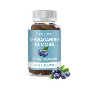 Gomitas de Ashwagandha de Marca Privada OEM ODM, Vitaminas B12 y D3 para la Salud Masculina, Gomitas de Ashwagandha de Grado Alimenticio - Product Image 1