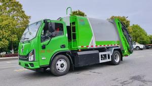 Camion poubelle électrique Shacman Zhiyun à compression, système de contrôle intelligent, grande capacité, carrosserie scellée, écologique, zéro pollution - Product Image 6
