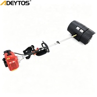 Débroussailleuse thermique ADEYTOS de qualité industrielle, 52 cm³, 1600 W, moteur sans balais, largeur de coupe 24'' (61 cm), montage latéral, 2 temps, garantie 3 ans, pour neige
