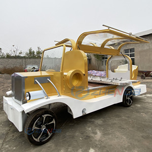 High Quality Electric Double-Color Funeral Car 4-Wheel Vintage Car Special Transportation for Funeral - Product Image 4