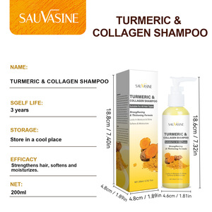 Organic Turmeric Collagen Cleaning <strong>Shampoo</strong> Hair Regrowth Hydrate Silky Shine Oil Control Strengthen Anti-loss Thicken <strong>Shampoo</strong> - Product Image 4