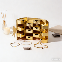 Calendrier de l'Avent personnalisé vide, boîtes mystères, décoration de festival, emballage de bijoux, double porte, compte à rebours de Noël 24 jours